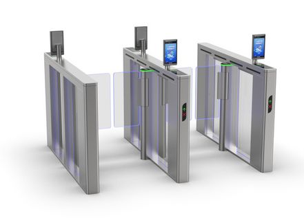 Supermarkt Drehscheibe Schnelltor mit Gesichtserkennung Option